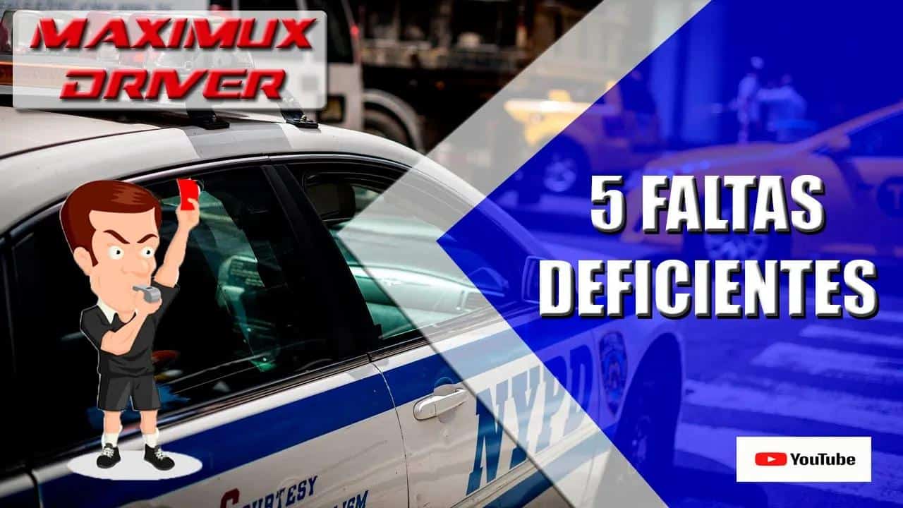 Faltas eliminatorias examen práctico conducir — Maximux Driver