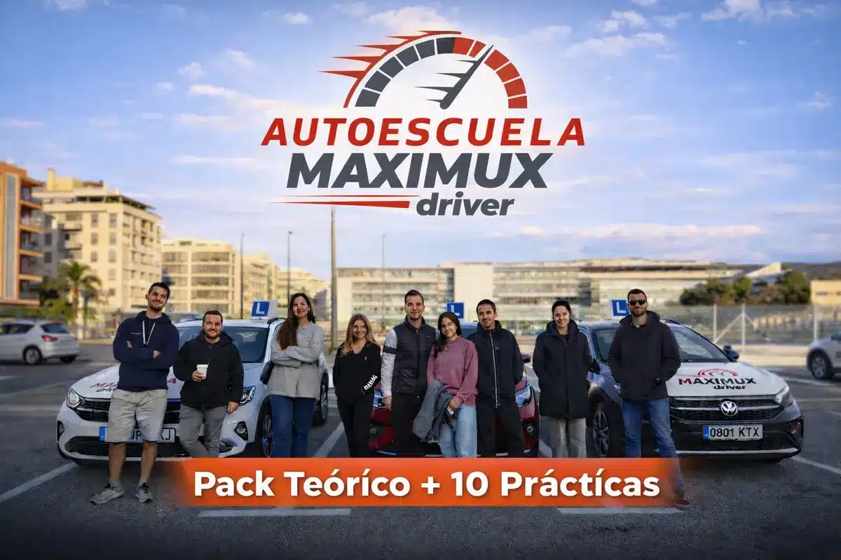 Pack Teórico + 10 Prácticas 390€ Murcia