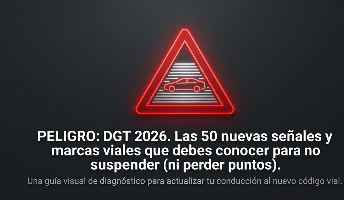 Peligro DGT 2026: las 50 nuevas señales y marcas viales que debes conocer para no suspender ni perder puntos